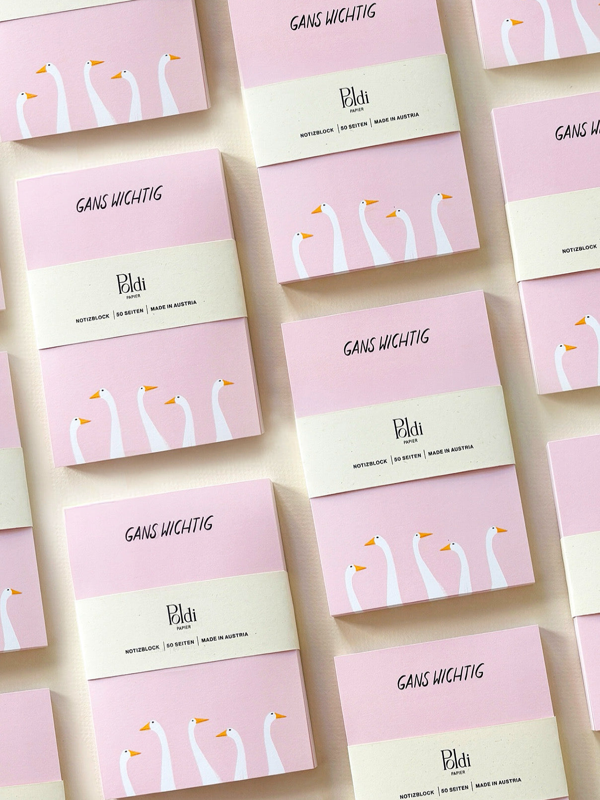 Gans wichtig, Notizblock A6