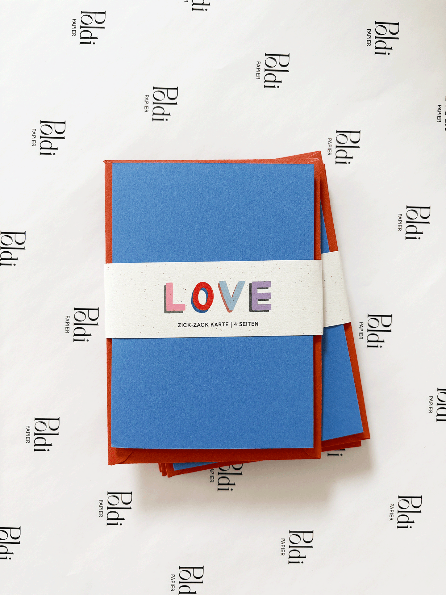 LOVE, Zick-Zack Karte