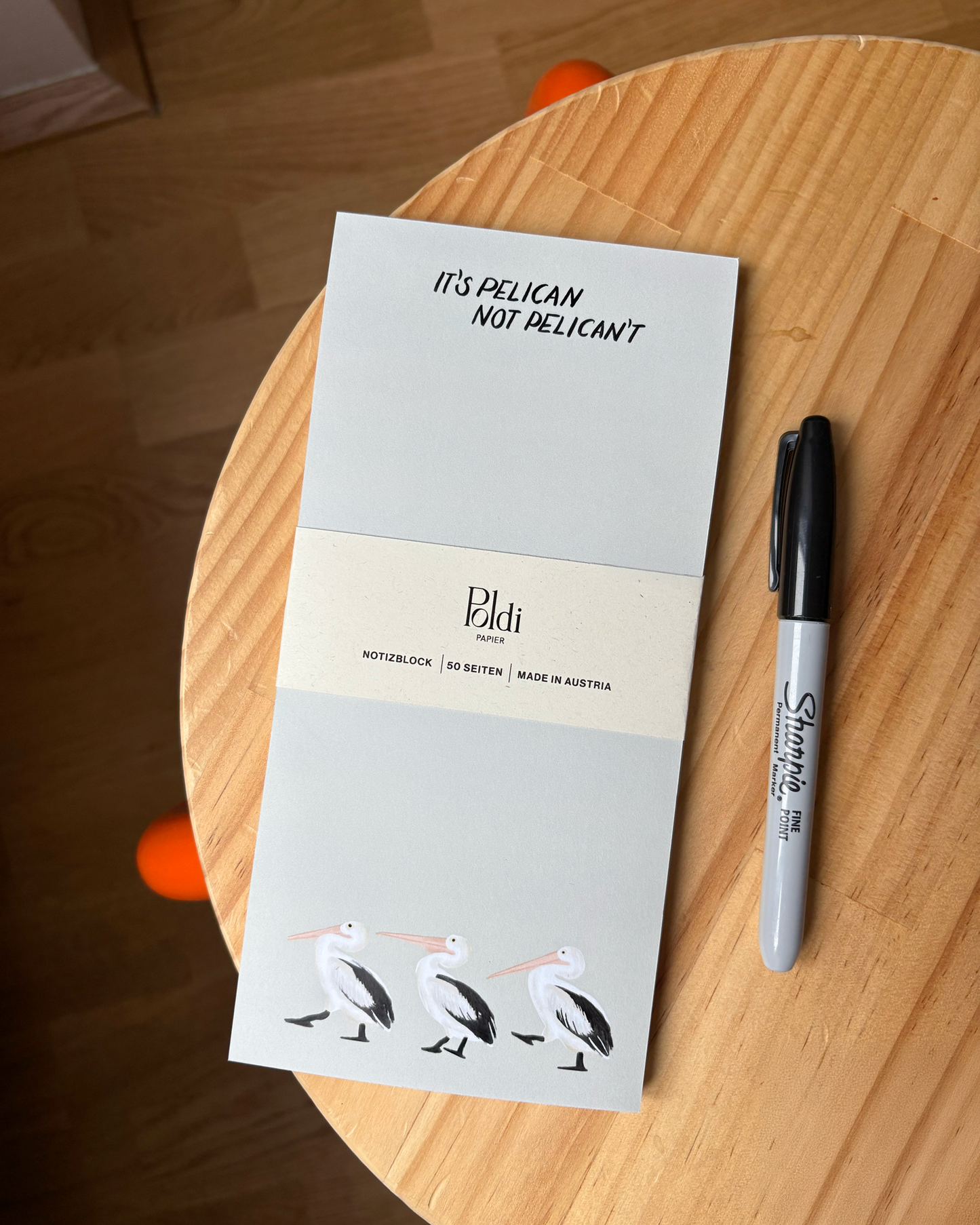 It's Pelican - not Pelican't, Notizblock