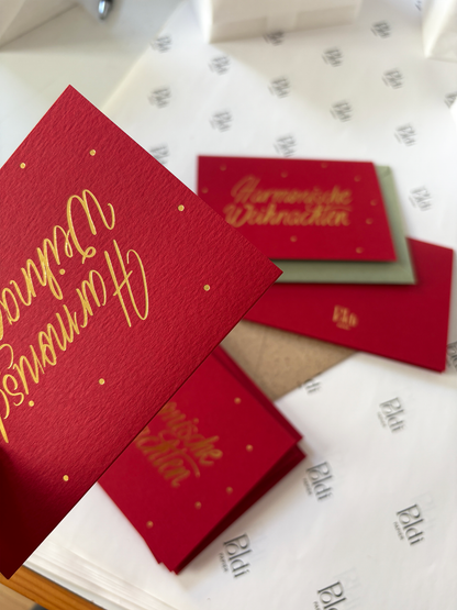 Harmonische Weihnachten, rot