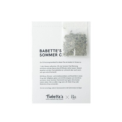 Rezeptkarte mit Gewürzmischung