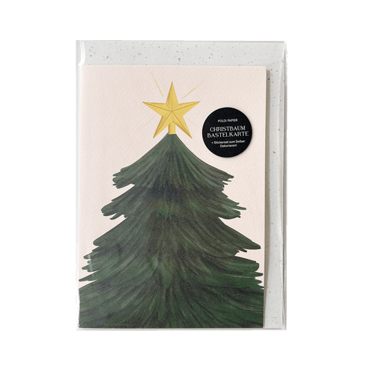 Christbaum Bastelkarte A5