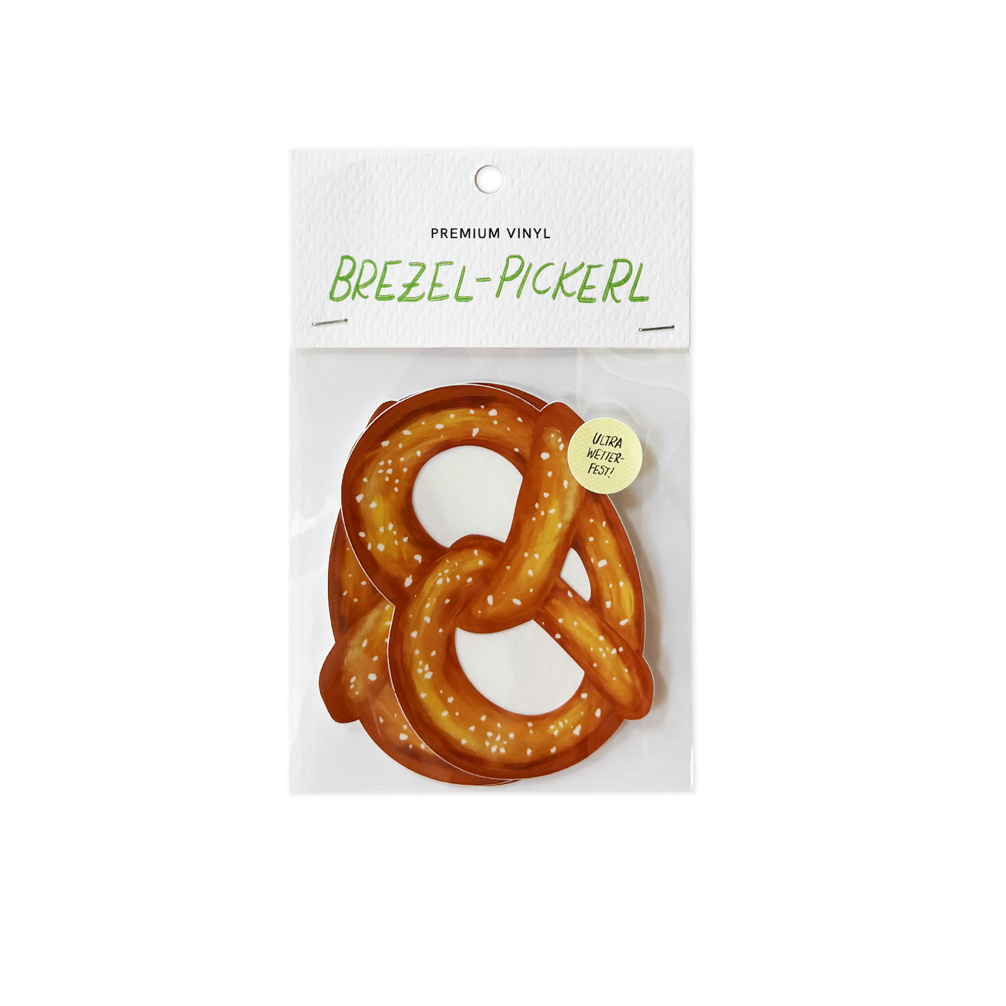 Vinyl Brezel-Pickerl