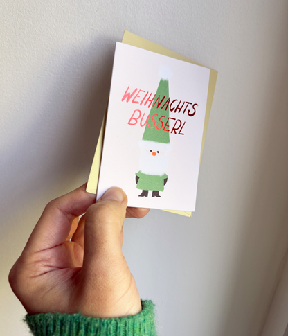 Weihnachtsbusserl, Heißfolie A7