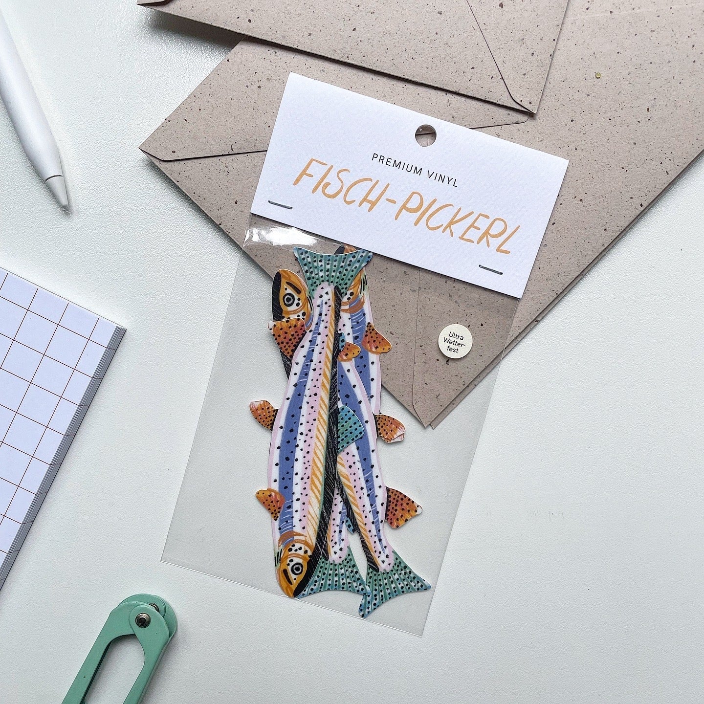 Vinyl Fisch Pickerl