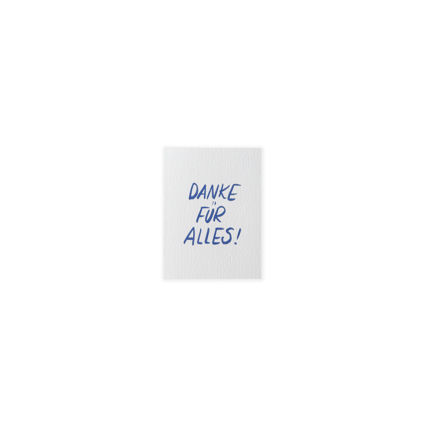 Danke für Alles, Mini Faltkarte