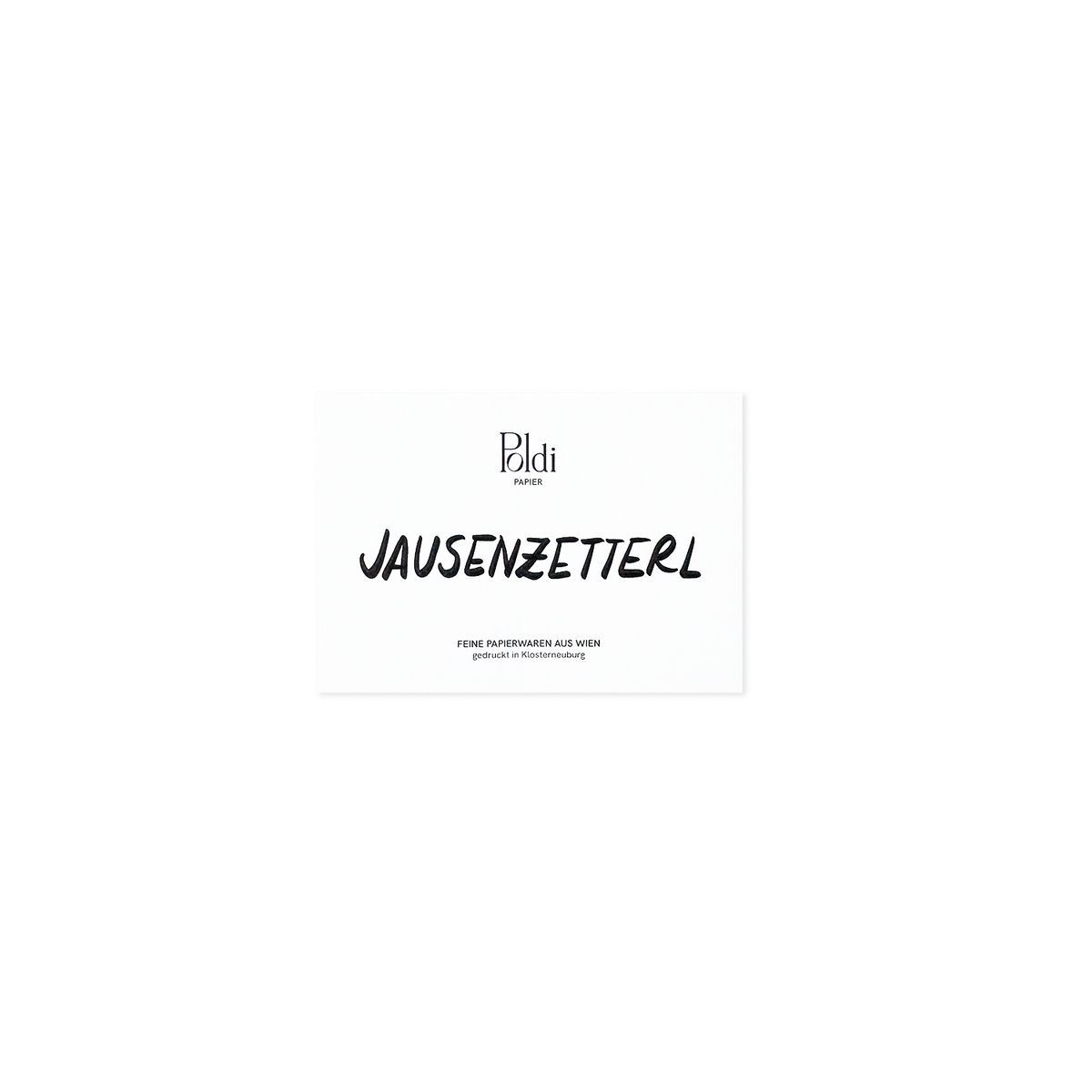 Jausenzetterl, Notizblock A7