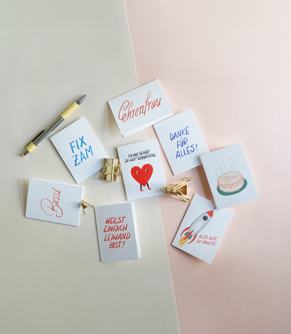 Weilst einfach leiwand bist, Mini Faltkarte