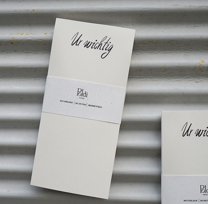 Ur Wichtig, Notizblock magnetisch