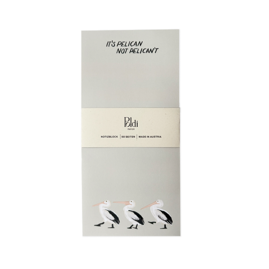 It's Pelican - not Pelican't, Notizblock