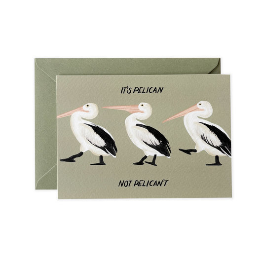 Its pelican, not pelican't