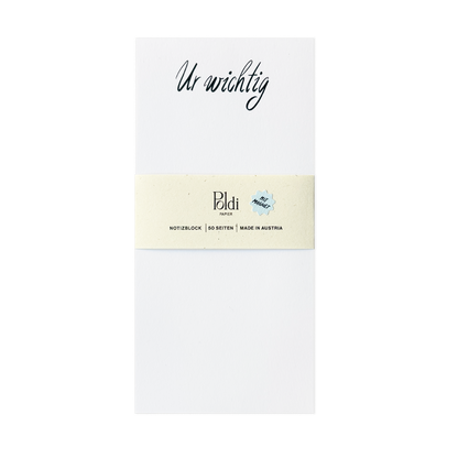 Ur Wichtig, Notizblock magnetisch