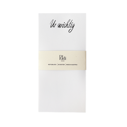 Ur Wichtig, Notizblock