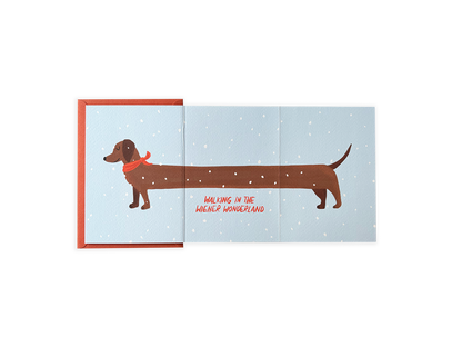 Walking in the Wiener Wonderland, Zick-Zack Karte