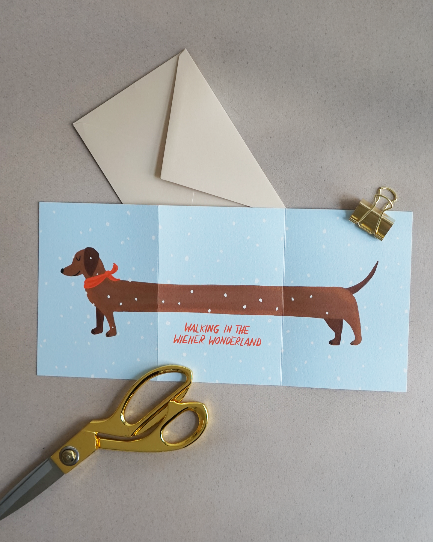 Walking in the Wiener Wonderland, Zick-Zack Karte