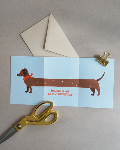 Walking in the Wiener Wonderland, Zick-Zack Karte